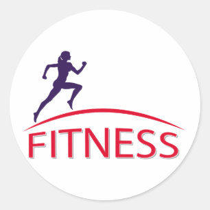 Fitness Runder Aufkleber