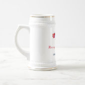 Fitness Santa Beer Stein Bierglas (Links)