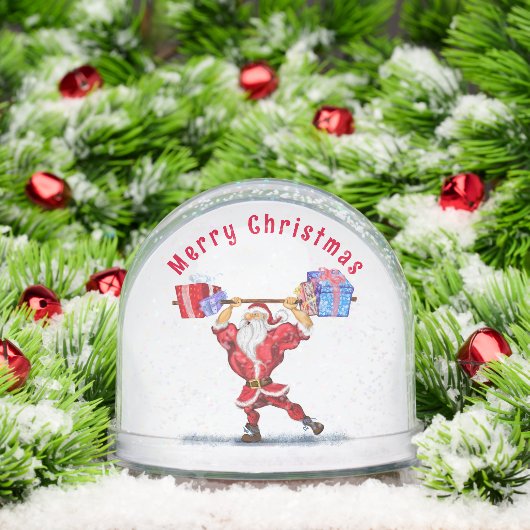 Fitness Santa Christmas Snow Globe Schneekugeln (Weihnachten)