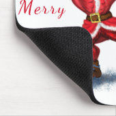 Fitness Santa Claus Mouse Pad Mousepad (Ecke)