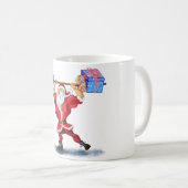 Fitness Santa Coffee Tasse (VorderseiteRechts)