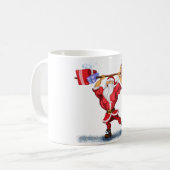 Fitness Santa Coffee Tasse (Vorderseite Links)