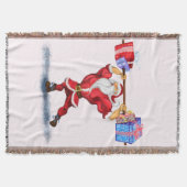 Fitness Santa Throw Blanket Decke (Vorderseite)