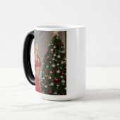 Fitness Santa und der Weihnachtsbaum Verwandlungstasse (Vorderseite Links)