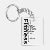 Fitness Schlüsselanhänger (Vorderseite links)