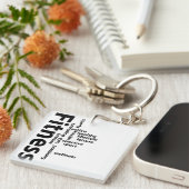 Fitness Schlüsselanhänger (Vorderseite rechts)