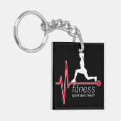 Fitness Schlüsselanhänger (Vorderseite links)