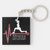 Fitness Schlüsselanhänger (Rückseite)