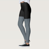 Fitness Schwarz und Grau Leggings (Links)