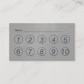 Fitness Scratched Dark Monogram Loyalty Punch Treuekarte (Rückseite)