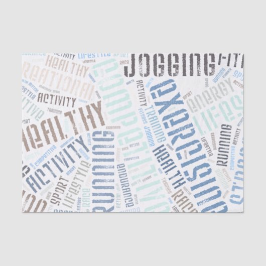 Fitness Seidenpapier (Vorderseite)