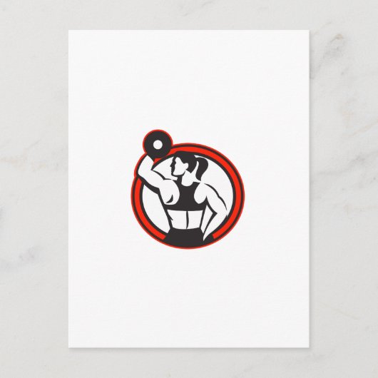 Fitness-Side-Circle Postkarte (Vorderseite)