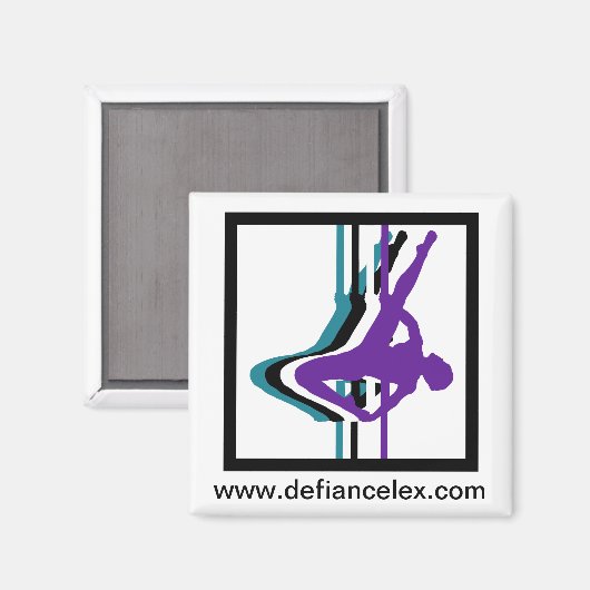 Fitness Silhouette Magnet (Vorderseite/Rückseite)