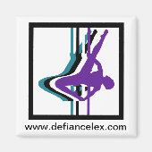 Fitness Silhouette Magnet (Vorne)