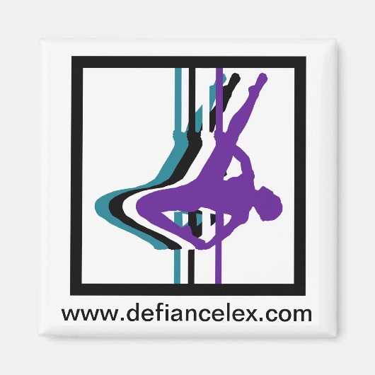 Fitness Silhouette Magnet (Vorne)