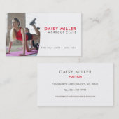 Fitness Slogans Business Cards Visitenkarte (Vorne/Hinten)
