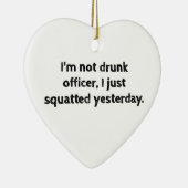 Fitness Spaß Funny Workout Keramikornament (Rechts)