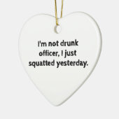 Fitness Spaß Funny Workout Keramikornament (Links)