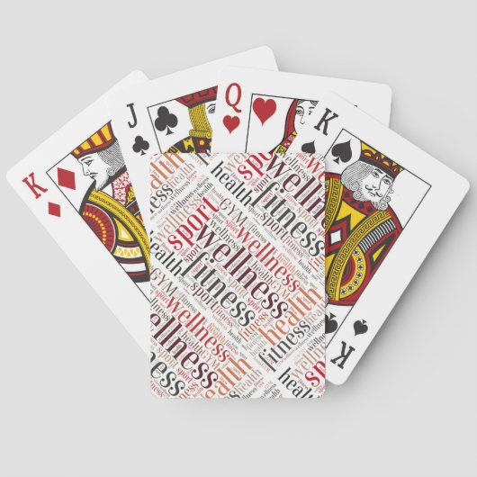 Fitness Spielkarten (Rückseite)