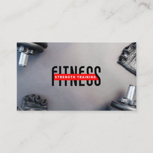 Fitness-Stärke-Training Personal Trainer Terminkarte (Vorderseite)