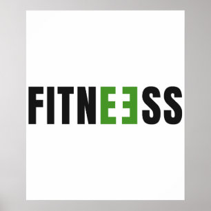 Fitness - Stärkung - Fitness - Training - Yoga Poster