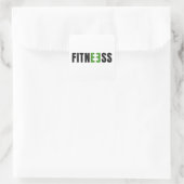 Fitness - Stärkung - Fitness - Training - Yoga Quadratischer Aufkleber (Tasche)