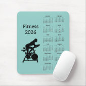 Fitness Stationary Bike 2026 Calendar Mousepad (Mit Mouse)