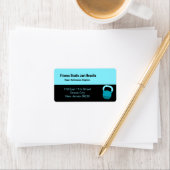 Fitness Studio Name Specialty Kettlebell Address Adressaufkleber (Insitu)