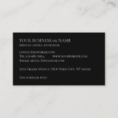 Fitness-Studio-Trainer Visitenkarte (Rückseite)