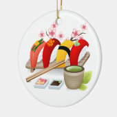 Fitness - Sushi! von SRF Keramikornament (Links)