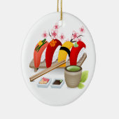 Fitness - Sushi! von SRF Keramikornament (Rechts)