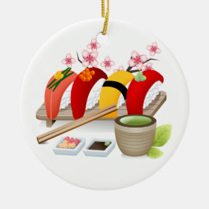 Fitness - Sushi! von SRF Keramikornament