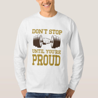 Fitness T - Shirt |Motivierend Shirts | Durchführu
