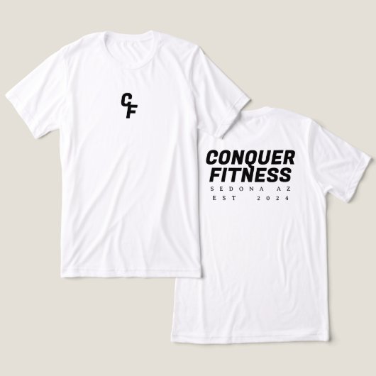 Fitness T - Shirt Schriftart (Design vorne & hinten)
