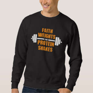 Fitness T-Shirts Faith Weights Protein-Shakes