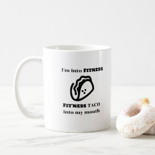 Fitness TACO Funny Sarcastic Novelty Graphic Gesch Kaffeetasse