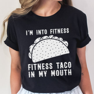 Fitness Taco Funny T Shirt Humoristisches Gym
