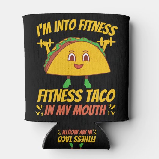 Fitness Taco Übungsym Dosenkühler (Rückseite)