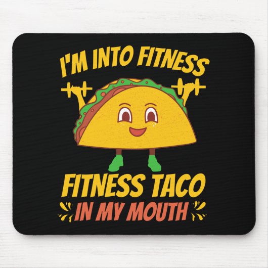 Fitness Taco Übungsym Mousepad (Vorne)