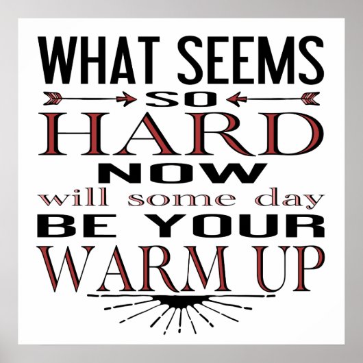 Fitness Tänzer Motivierend Zitat Poster (Vorne)