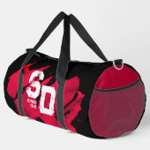 Fitness-Tasche mit Rot und Schwarz Duffle Bag (Rechte Ecke)