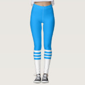 Fitness Team Blue Tube Sock Leggings (Vorderseite)