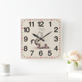 Fitness time fun quadratische wanduhr (Zuhause)