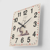 Fitness time fun quadratische wanduhr (Winkel)