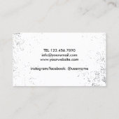 Fitness Tire Training Grunge Schwarz Beruflich Visitenkarte (Rückseite)