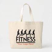 "#Fitness" Tote Tasche (Vorne)