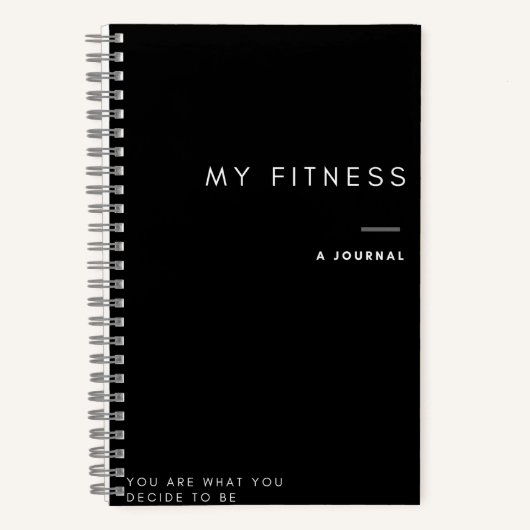 Fitness Tracking Journal Notizblock (Vorderseite)