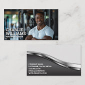 Fitness Train Lächeln in Gym Visitenkarte (Vorne/Hinten)