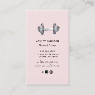 Fitness Trainer Blackpool Business Card Visitenkarte