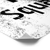 Fitness Trainer Bodybuilding Grunge Workout Poster (Ecke)